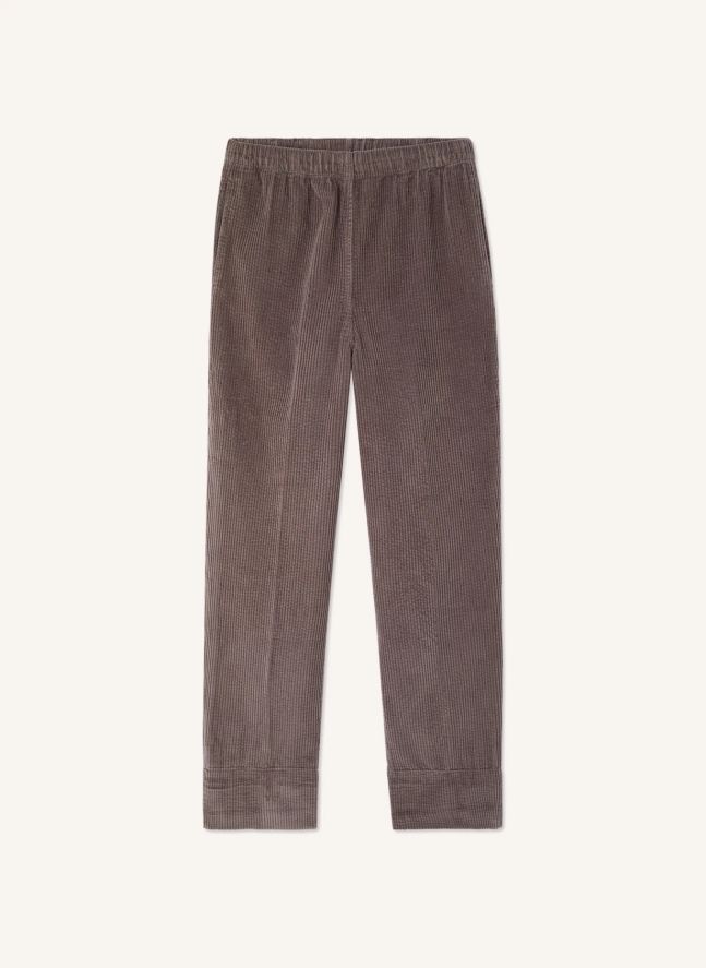 Pantalon Carotte Padow Coton | Cendre