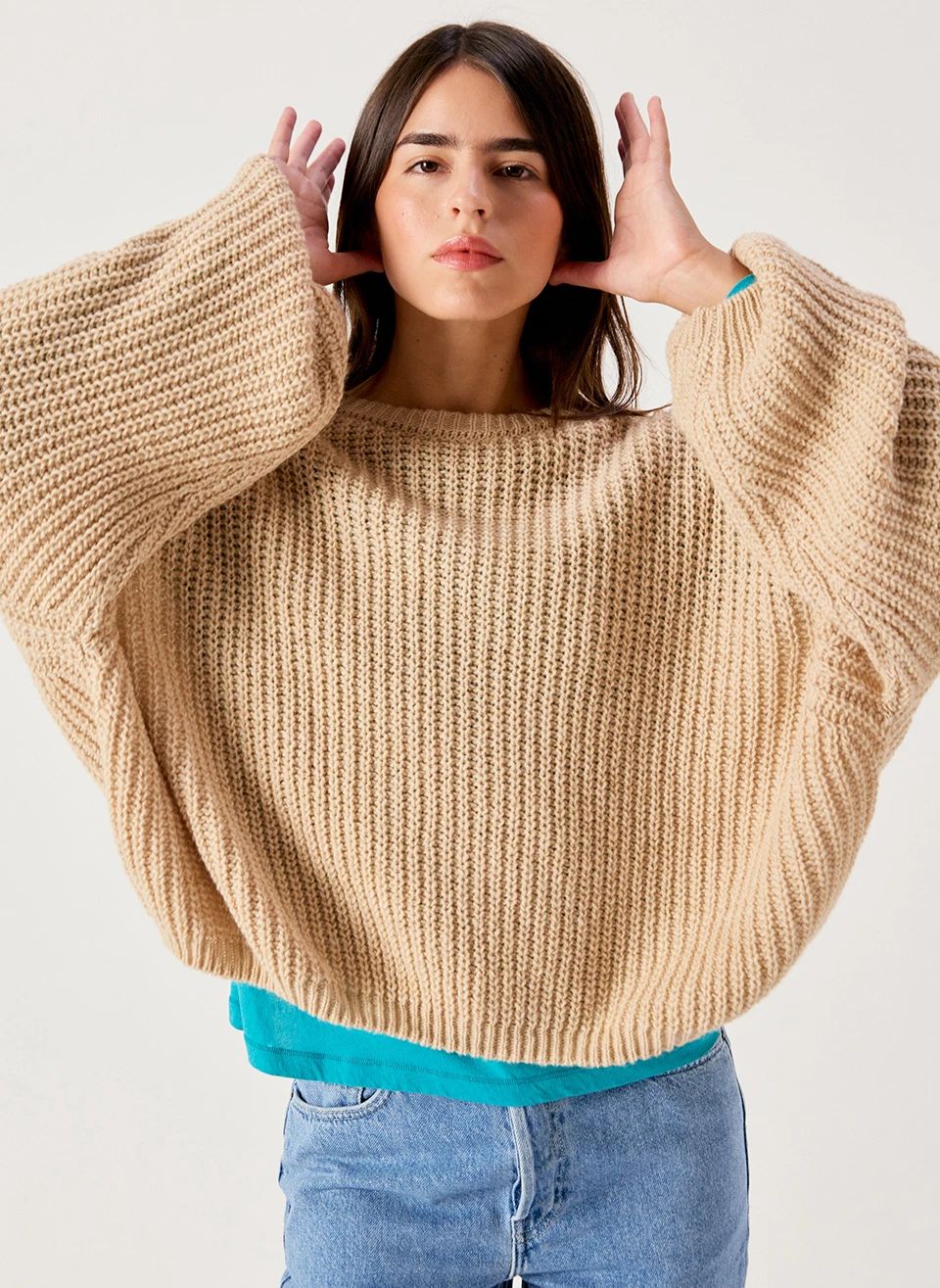 Pull Cyrow Laine | Beige- Image produit n°3