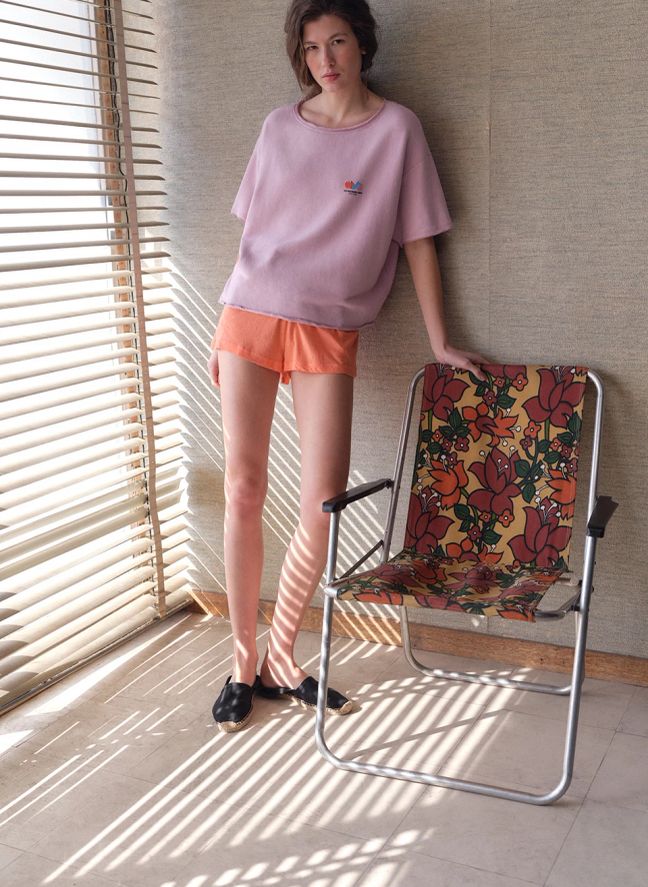 T-shirt Atubay Coton | Rose Litchi