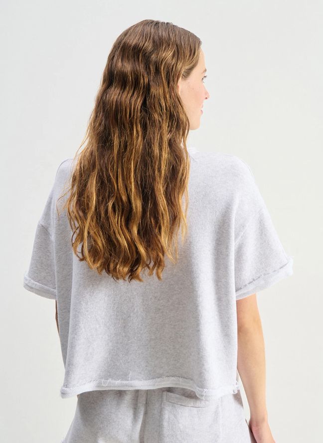 T-shirt Atubay Coton | Arctic blue