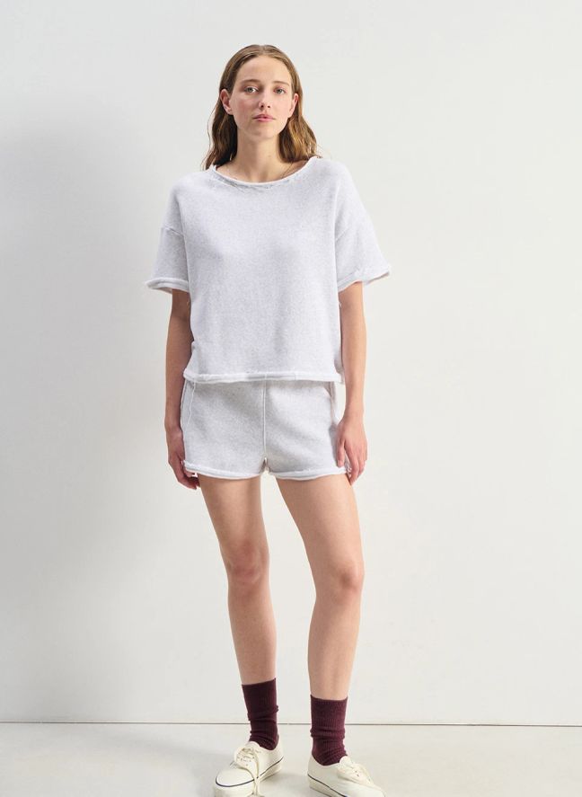 T-shirt Atubay Coton | Arctic blue