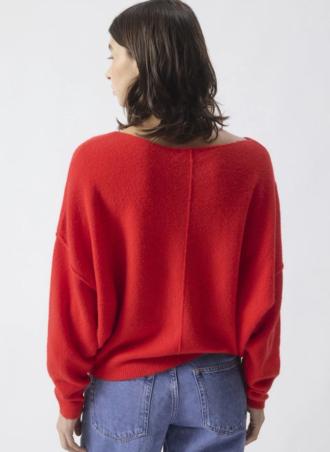Pull Damsville Laine | Rouge