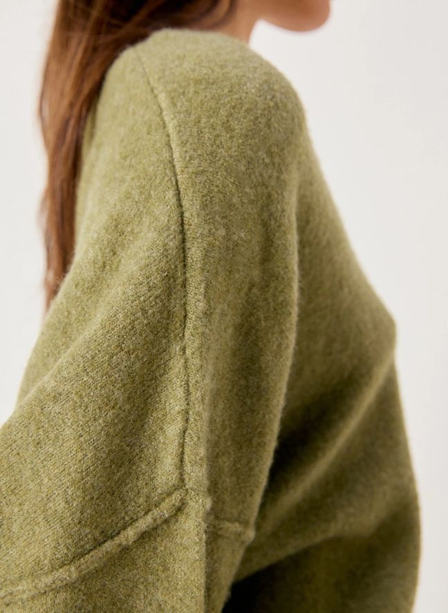 Pull Damsville Laine | Vert kaki