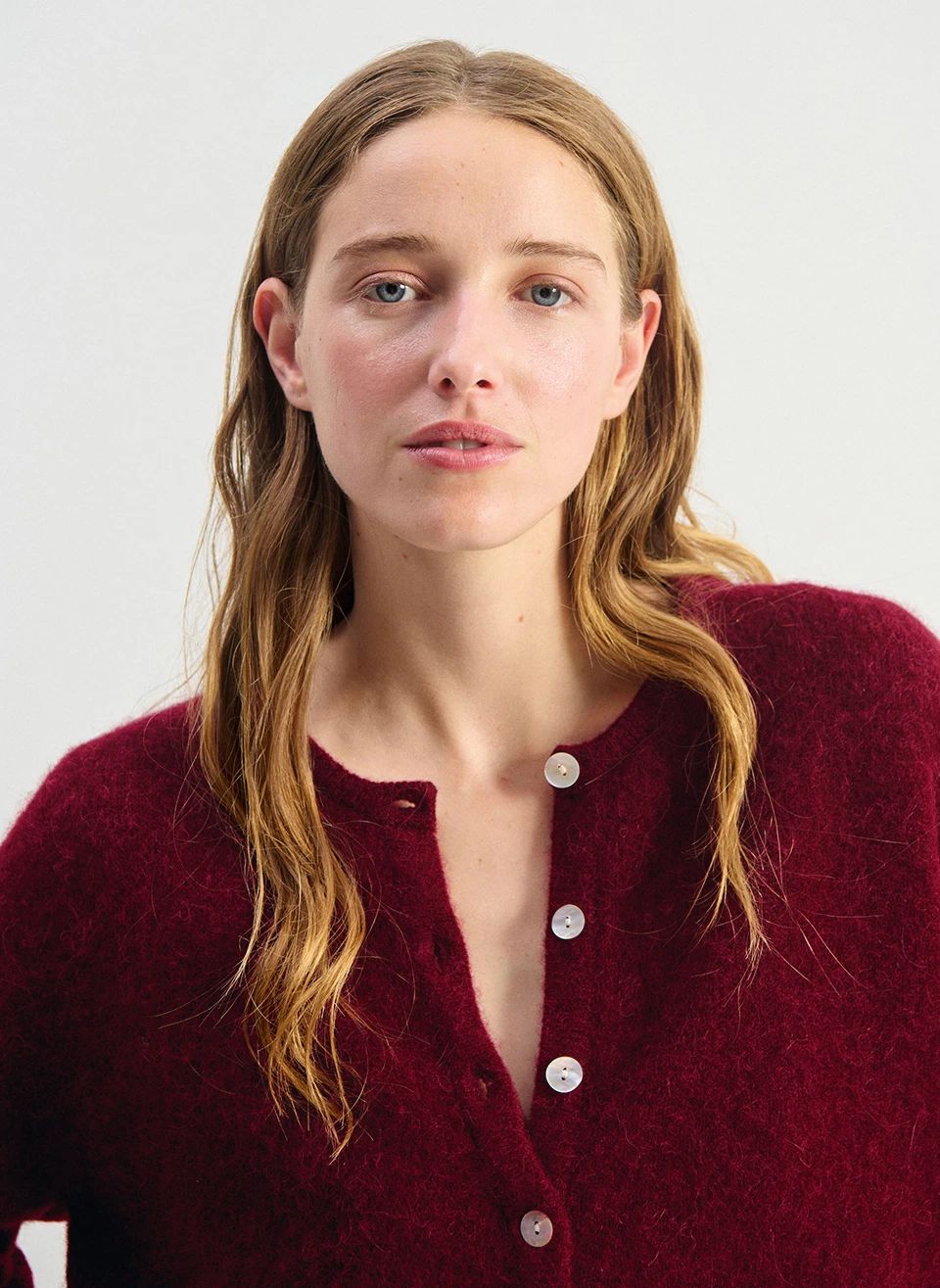 Gilet Vitow Alpaga | Cerisier- Image produit n°3