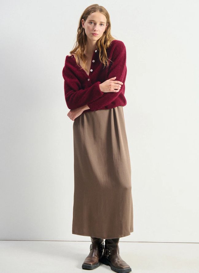 Gilet Vitow Alpaga | Cerisier