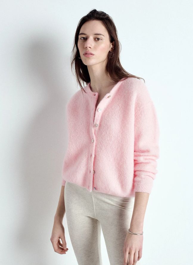 Gilet Vitow Alpaga | Rose bonbon