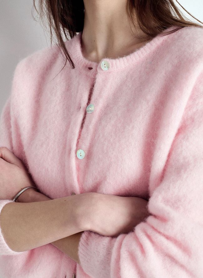 Gilet Vitow Alpaga | Rose bonbon