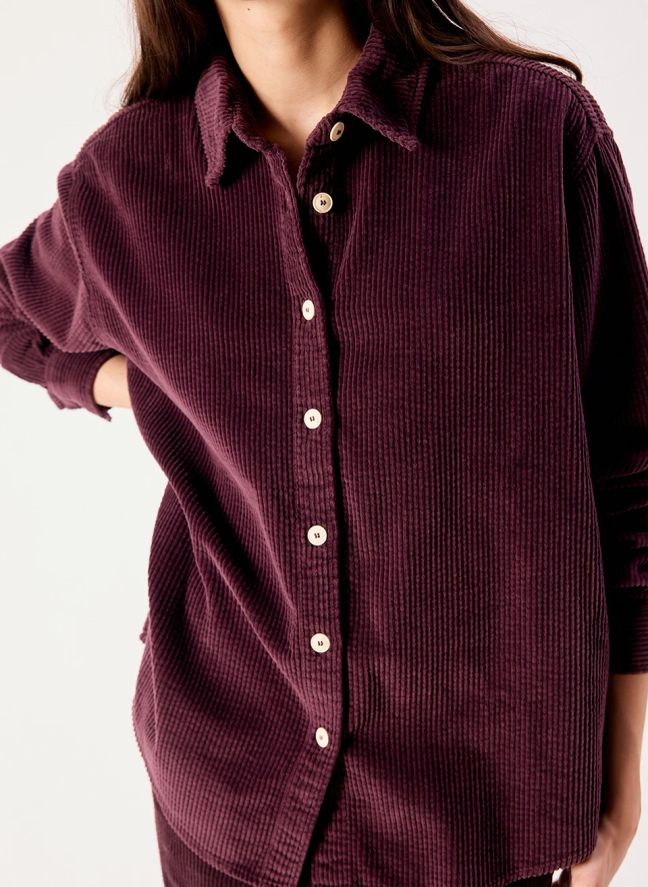 Chemise Padow Coton | Aubergine