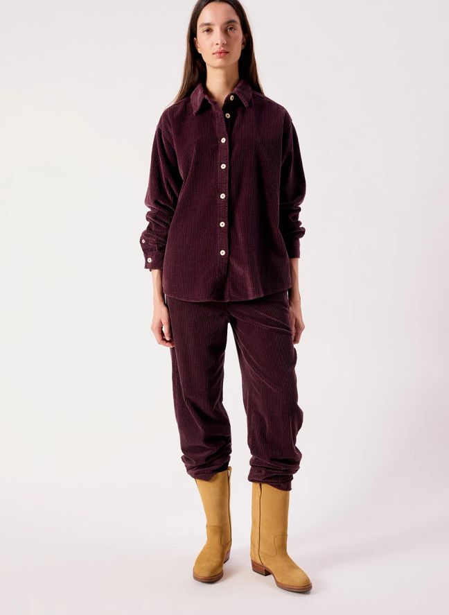 Chemise Padow Coton | Aubergine