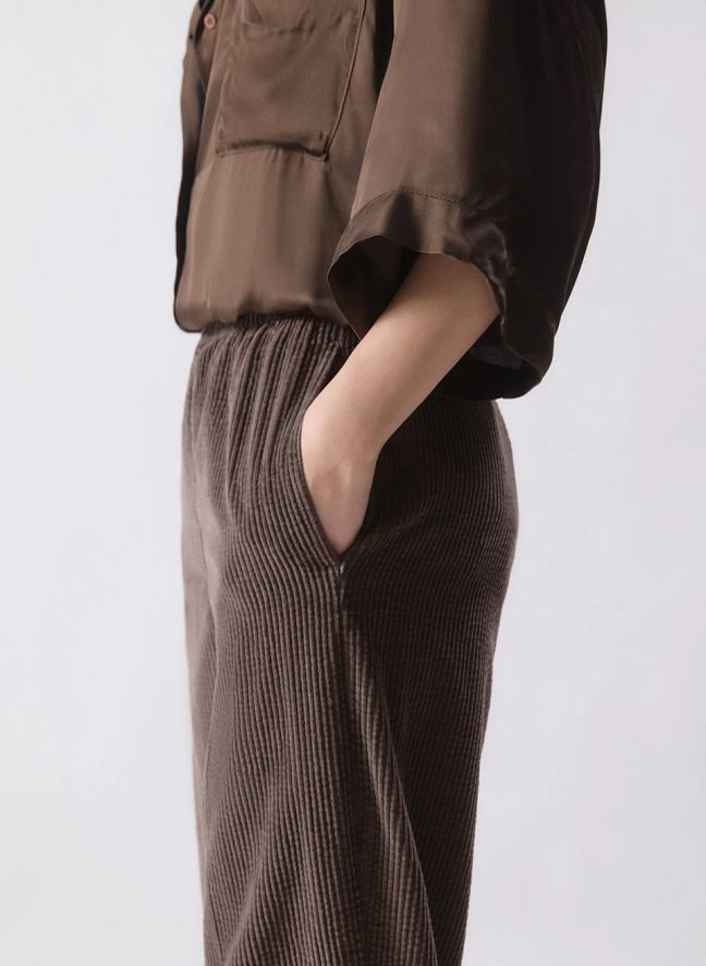 Pantalon Carotte Padow Coton | Cendre