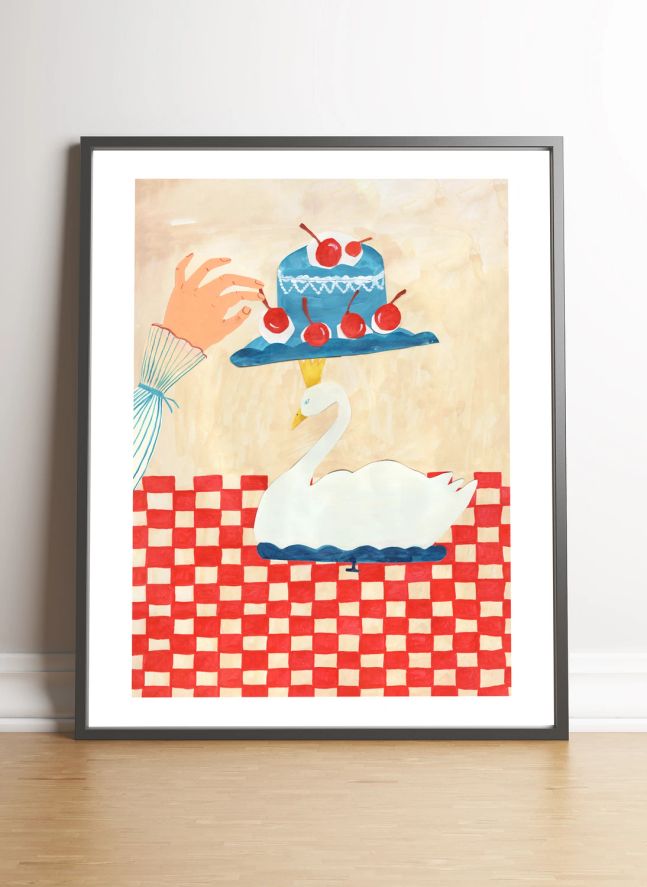 Cartel de Swan Cake