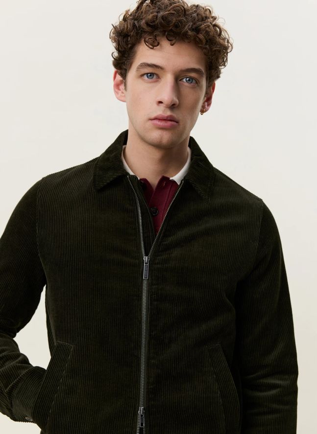 Veste Corduroy Coach | Vert foncé