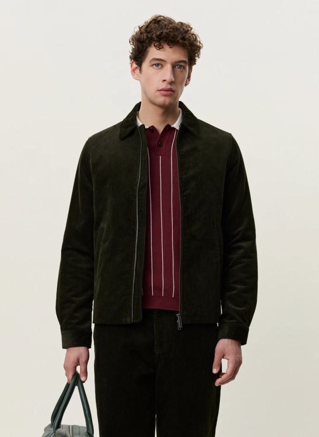 Veste Corduroy Coach | Vert foncé