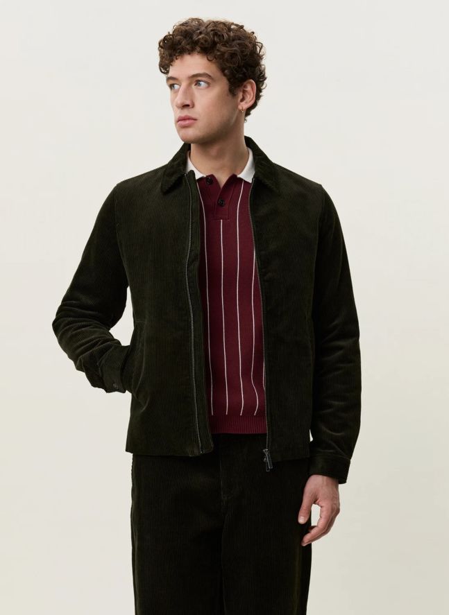 Veste Corduroy Coach | Vert foncé