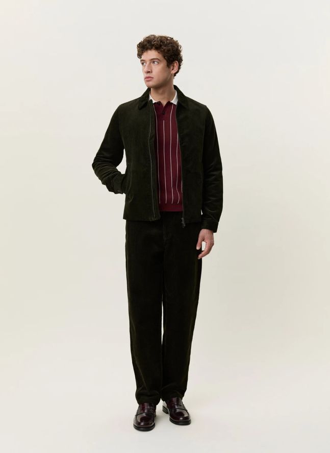 Veste Corduroy Coach | Vert foncé