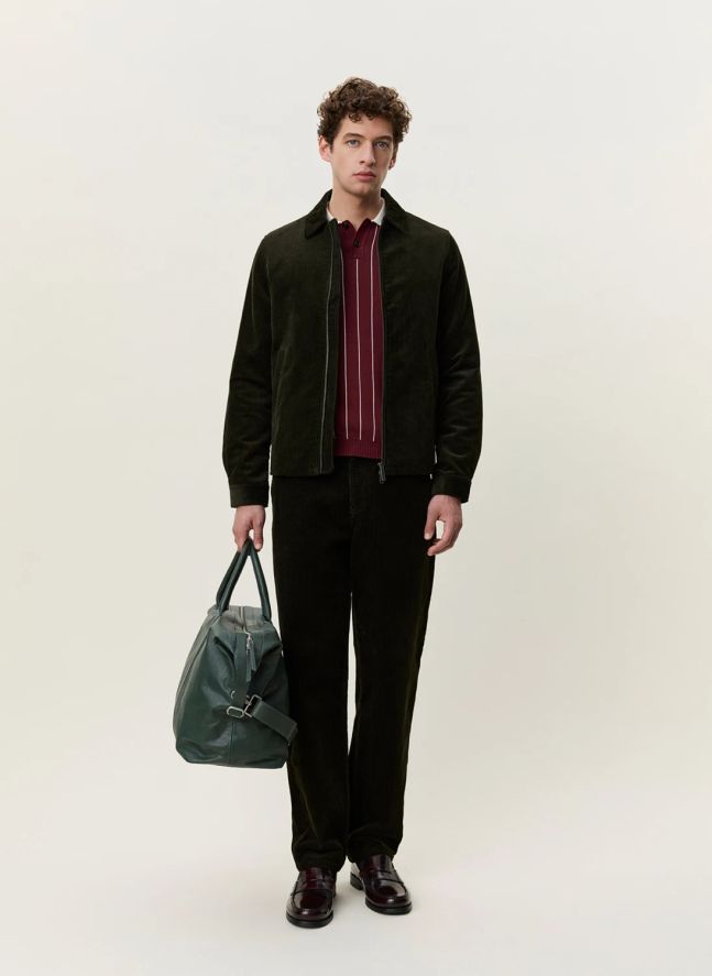 Veste Corduroy Coach | Vert foncé