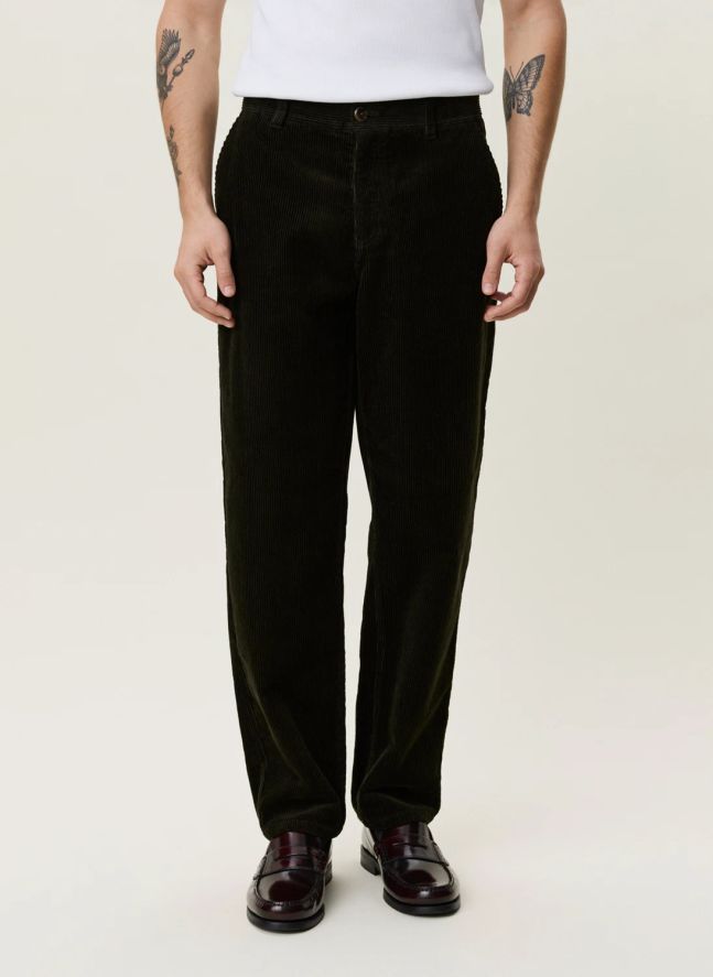 Pantalon Tapered Corduroy | Vert foncé