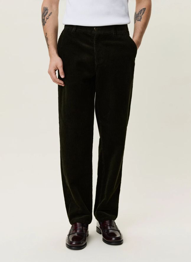 Pantalon Tapered Corduroy | Vert foncé