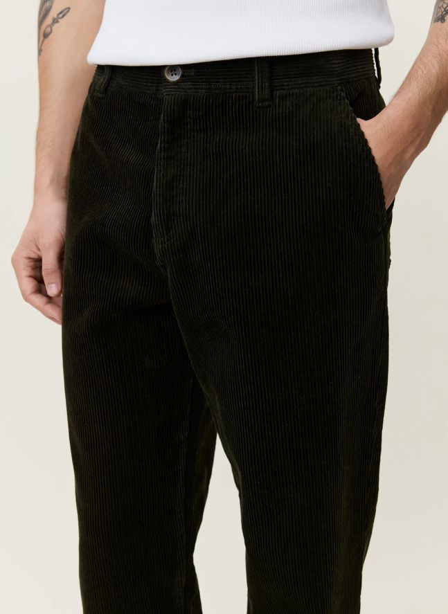 Pantalon Tapered Corduroy | Vert foncé