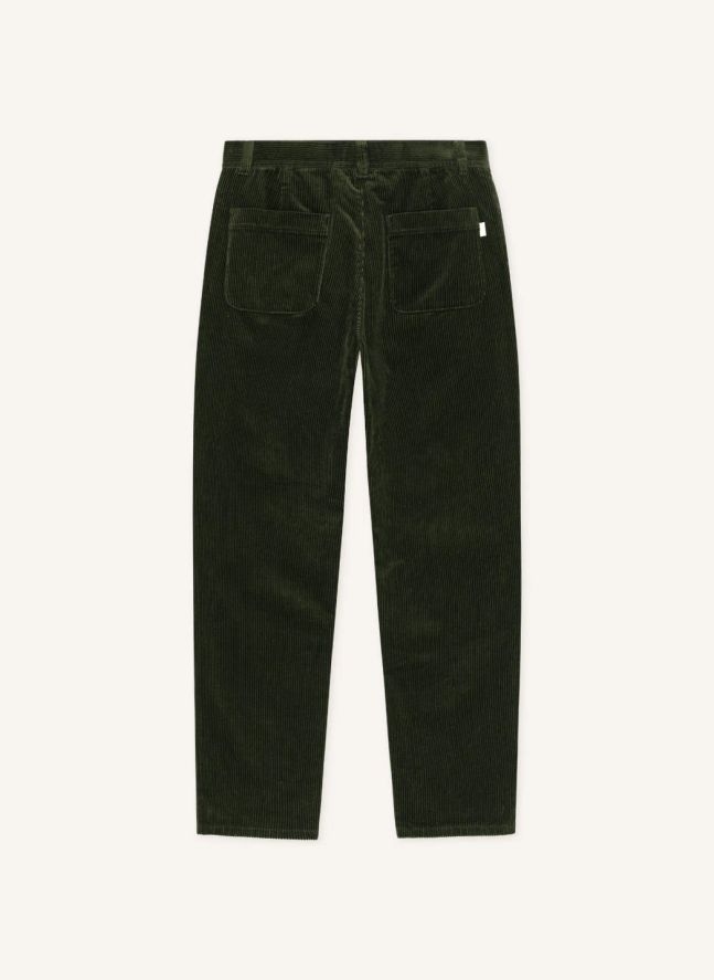 Pantalon Tapered Corduroy | Vert foncé