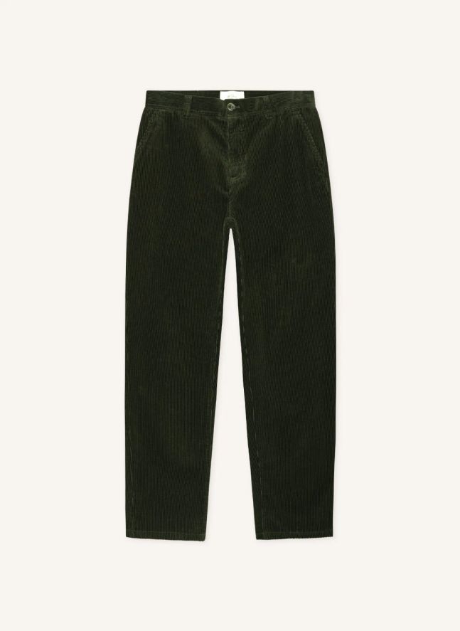 Pantalon Tapered Corduroy | Vert foncé