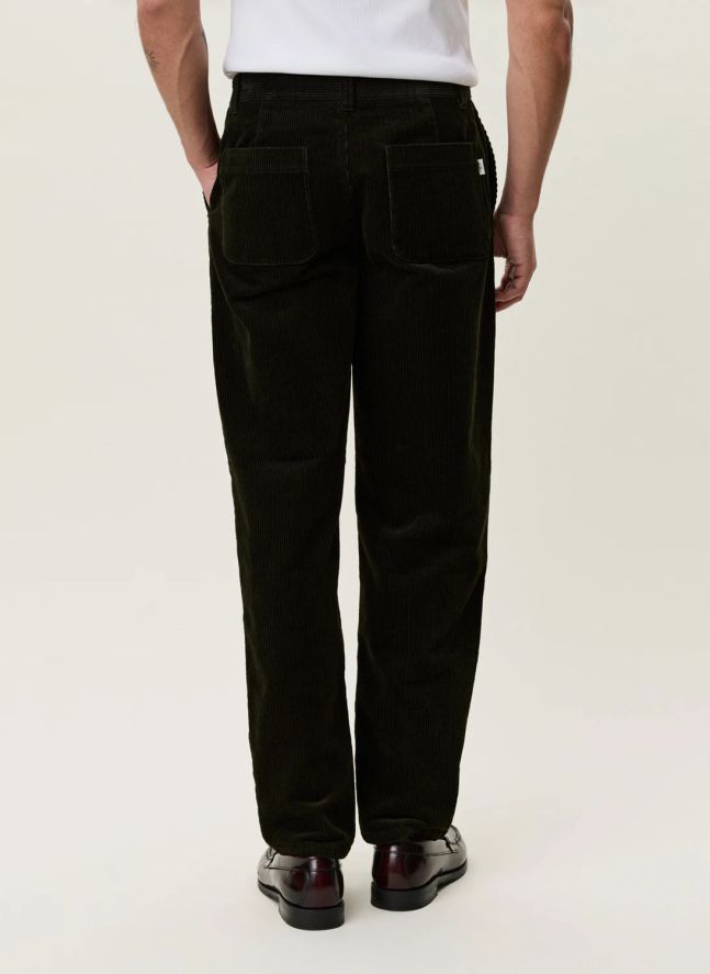 Pantalon Tapered Corduroy | Vert foncé