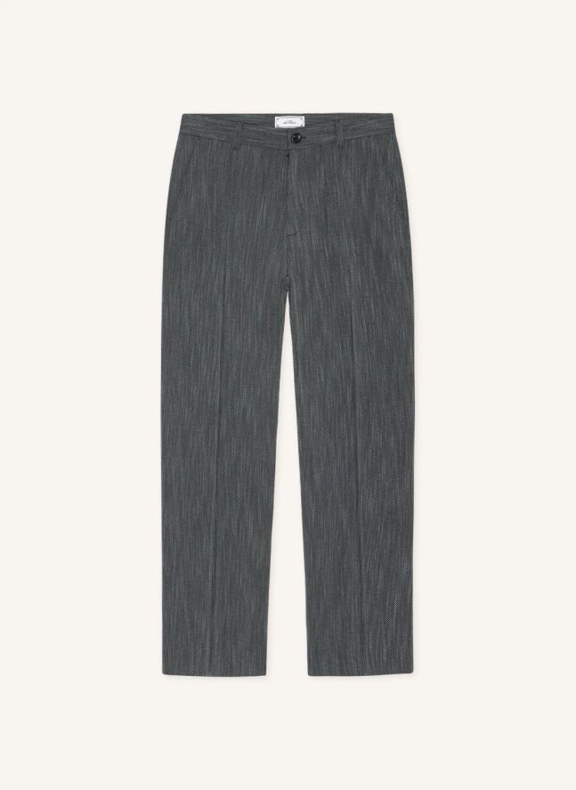 Pantalon Herringbone | Gris foncé