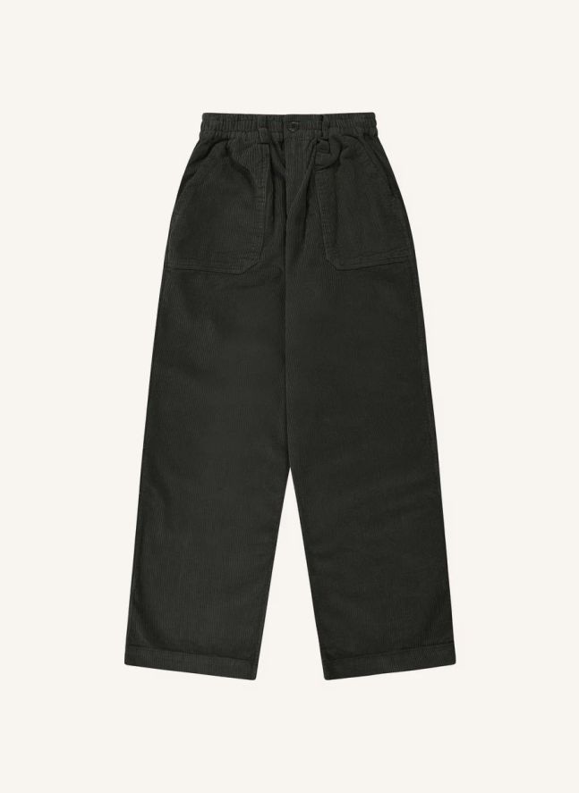 Pantalon Fatigue Velours Côtelé | Gris anthracite