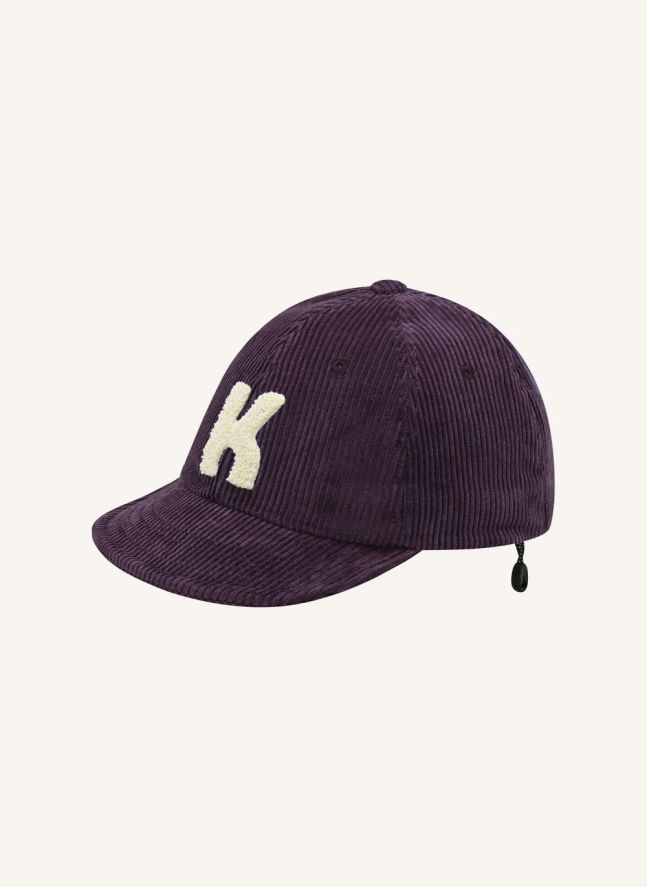 Casquette Logo Velours Côtelé | Violet