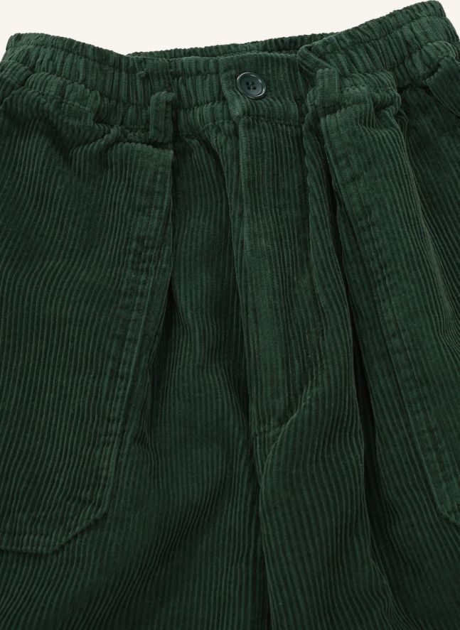 Pantalon Fatigue Velours Côtelé | Vert forêt