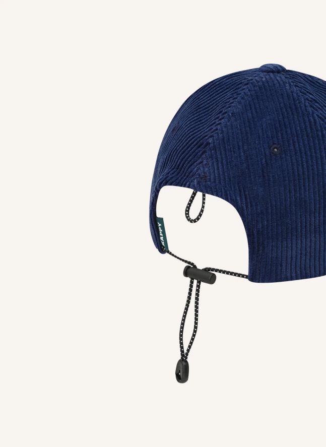 Casquette Logo Velours Côtelé | Bleu