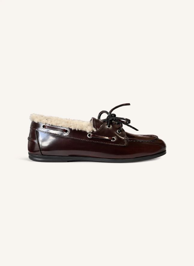 Chaussures Bateau Cuir et Fourrure | Bordeaux