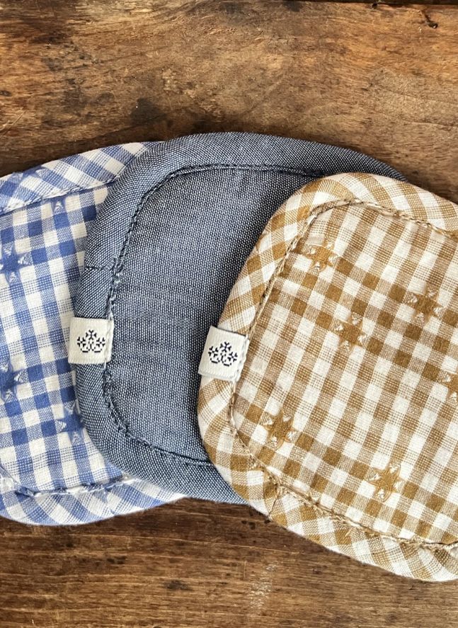 Débarbouillettes Dimitri - Set de 3 | Chambray Bleu