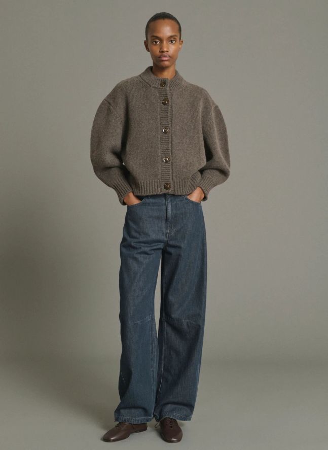 Cardigan Léonard Laine Mérinos | Marron glacé