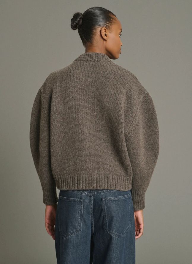 Cardigan Léonard Laine Mérinos | Marron glacé