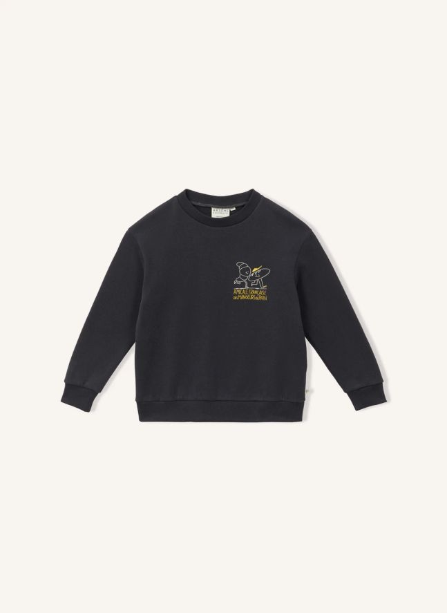 Sweat Baguette Coton Bio | Gris anthracite