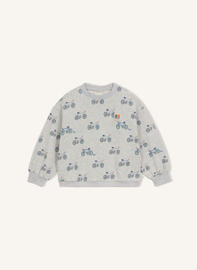 Sweat Bicyclettes Coton Bio | Gris