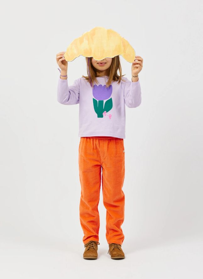 T-shirt Tulipe Coton Bio | 	Lilas