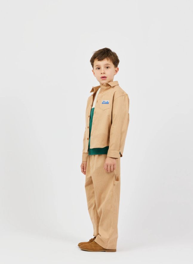 Pantalon Velours Côtelé Fin Coton Bio | Camel