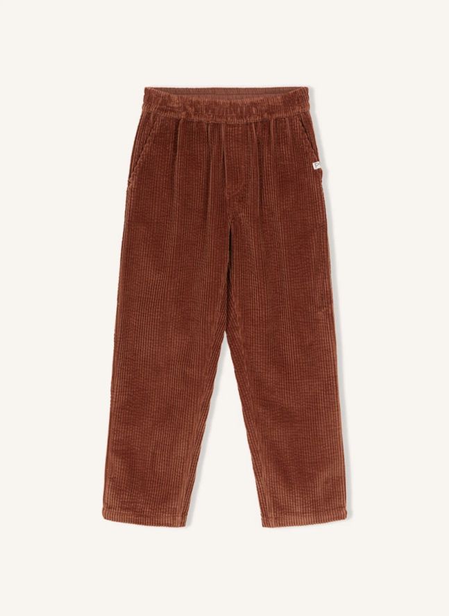 Pantalon Velours Côtelé Coton Bio | Marron