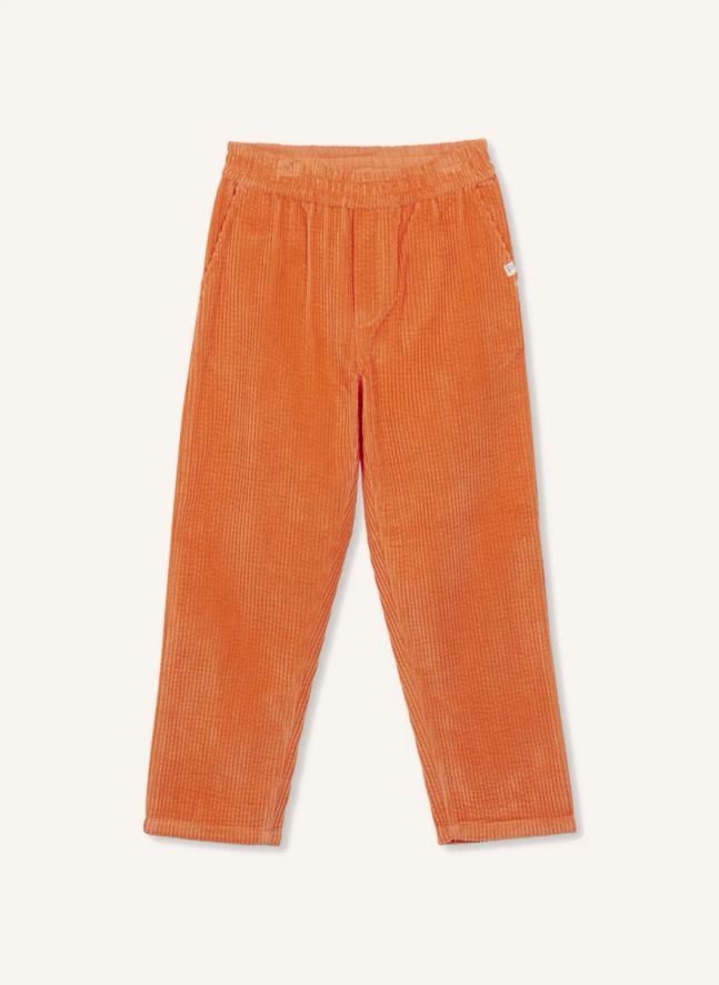 Pantalon Velours Côtelé Coton Bio | Orange