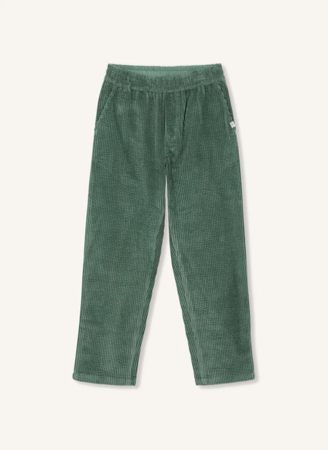 Pantalon Velours Côtelé Coton Bio | Vert