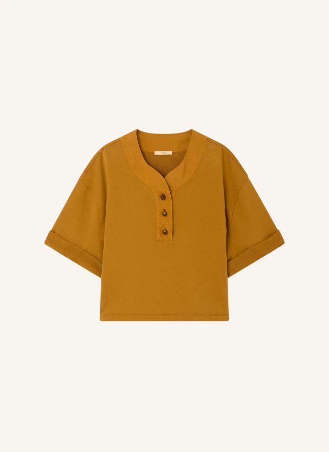 T-shirt Lift Coton | Hazelnut