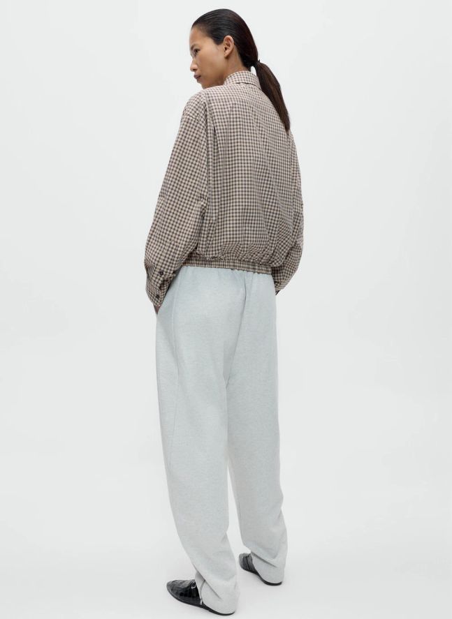 Chemise Bomber Checked Coton | Ocre