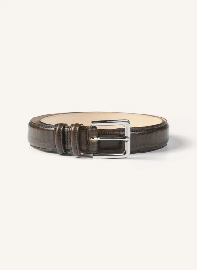 Ceinture Crocodile | Marron