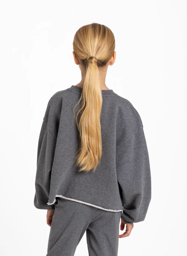 Sweat Kensington Coton Bio | Gris chiné