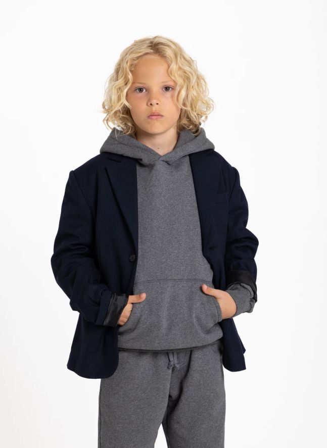 Sweat Kingswood Coton Bio | Gris chiné
