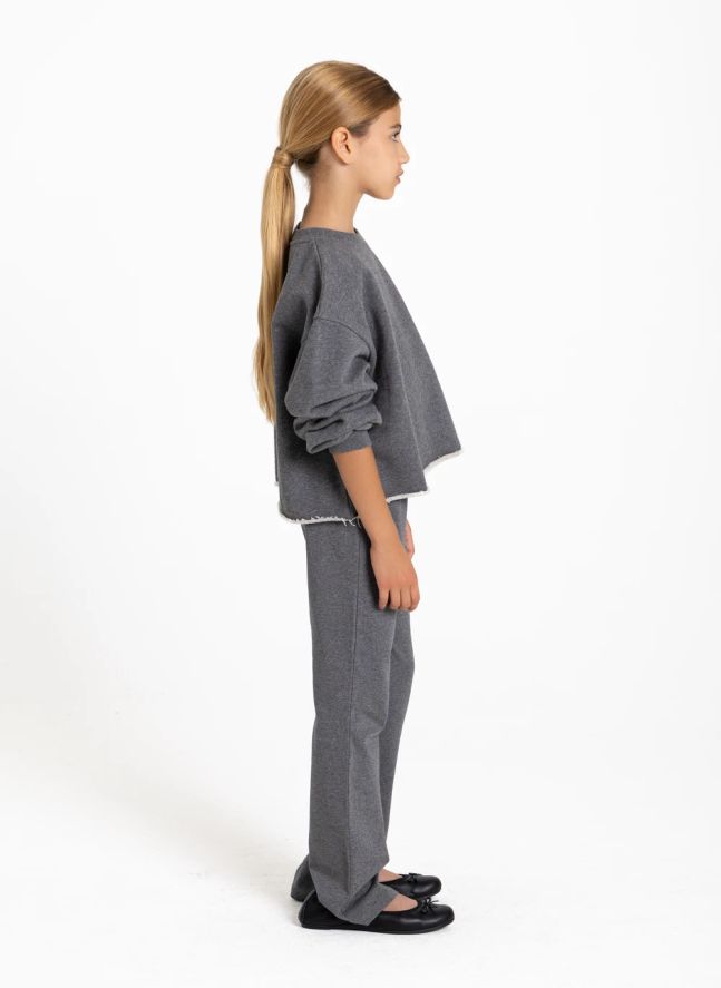 Sweat Kensington Coton Bio | Gris chiné