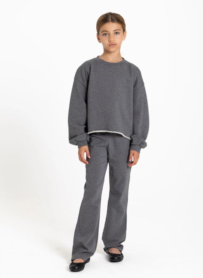 Sweat Kensington Coton Bio | Gris chiné