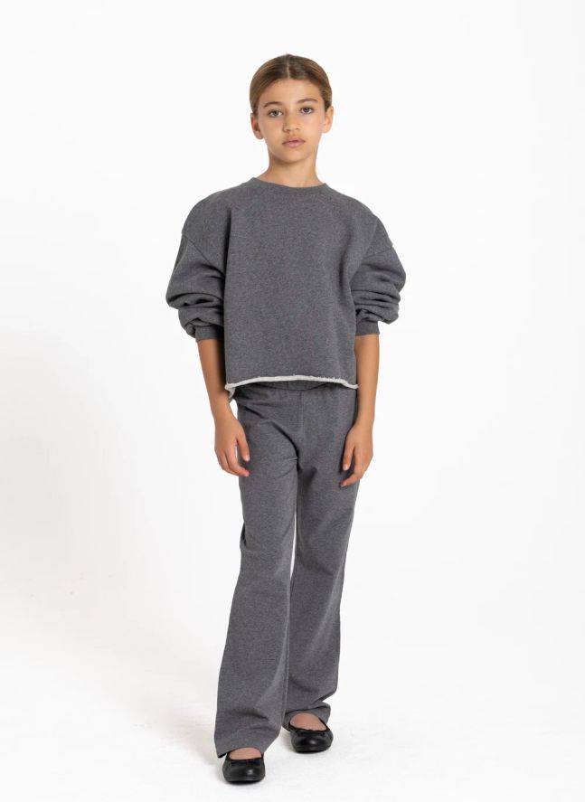 Sweat Kensington Coton Bio | Gris chiné